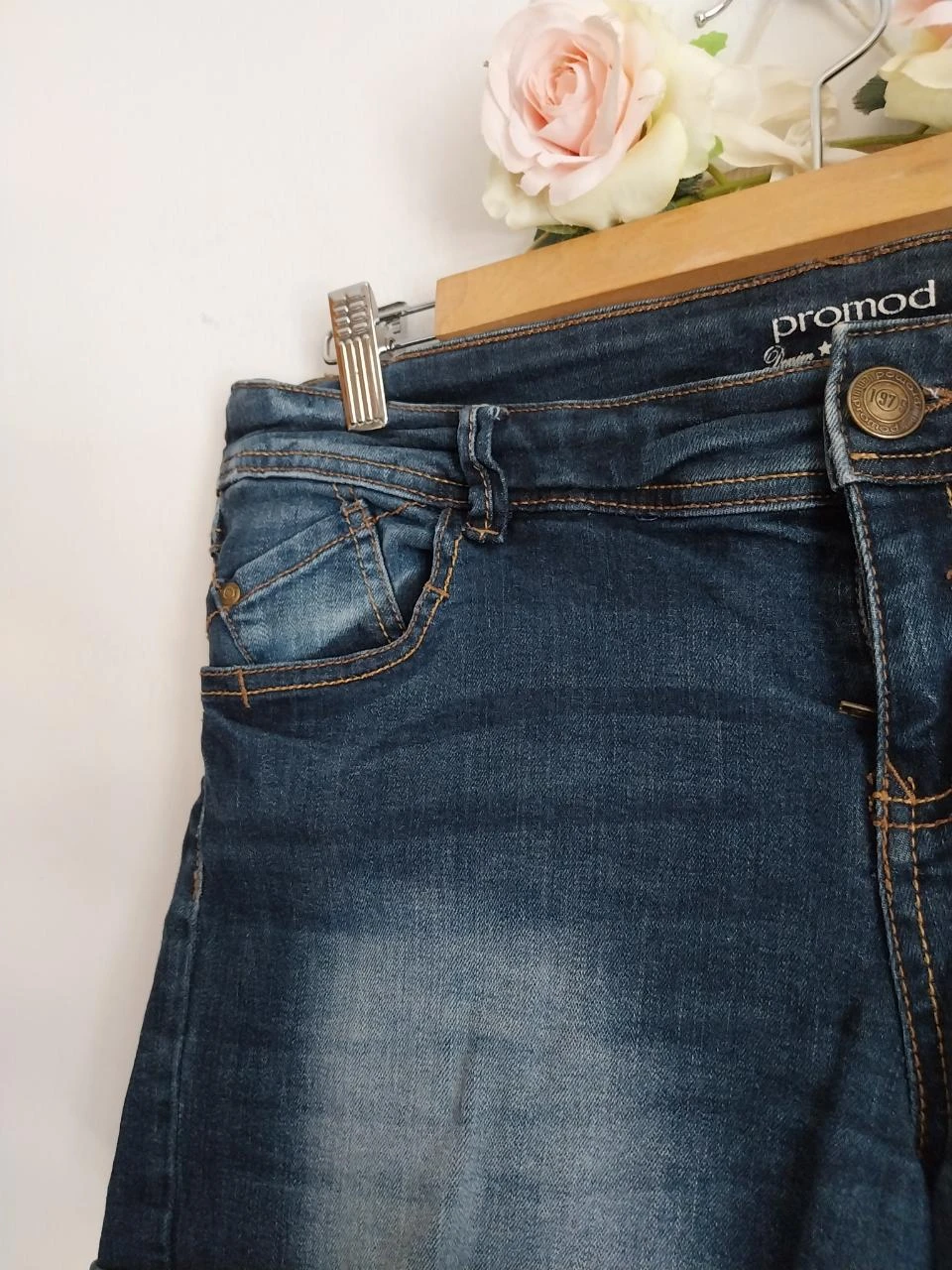 Short en jean stretch Promod Talla 42 – photo 4
